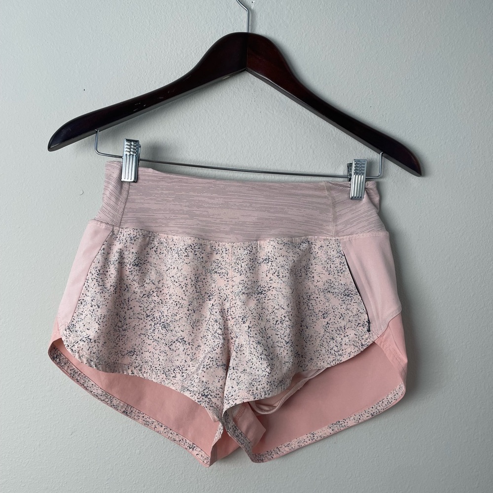 Outdoor Voices Pink Spotted Hudson Running Shorts Size XS